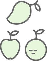 fruit filay icoon ontwerp vector