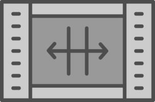 formaat wijzigen lijn gevulde grijswaarden icoon ontwerp vector