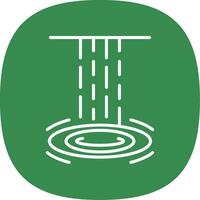 waterval lijn kromme icoon ontwerp vector