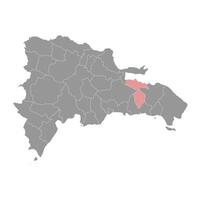 haat burgemeester provincie kaart, administratief divisie van dominicaans republiek. illustratie. vector