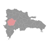 san Juan provincie kaart, administratief divisie van dominicaans republiek. illustratie. vector