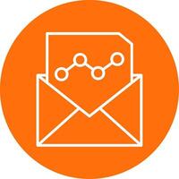 e-mail afzet multi kleur cirkel icoon vector