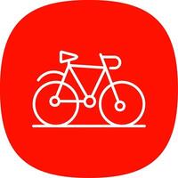 fiets lijn kromme icoon ontwerp vector