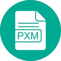 pxm het dossier formaat multi kleur cirkel icoon vector