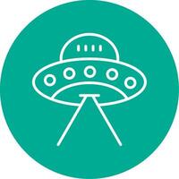 ufo multi kleur cirkel icoon vector