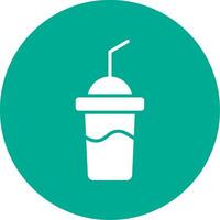 milkshake multi kleur cirkel icoon vector