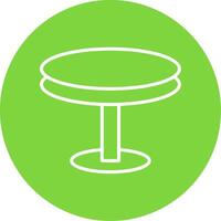 ronde tafel multi kleur cirkel icoon vector