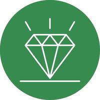 diamant multi kleur cirkel icoon vector