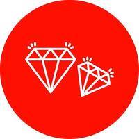 diamant multi kleur cirkel icoon vector