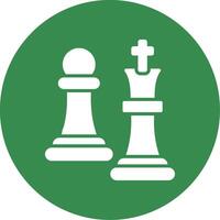 schaak multi kleur cirkel icoon vector