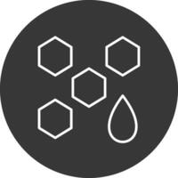 honing lijn omgekeerd icoon ontwerp vector