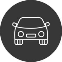 auto lijn omgekeerd icoon ontwerp vector