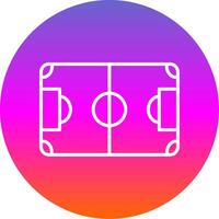 voetbal veld- lijn helling cirkel icoon vector
