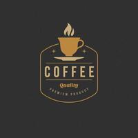 koffie winkel logo ontwerp element vector