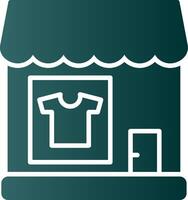 kleding winkel glyph helling icoon vector