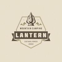 camping logo embleem illustratie. vector