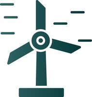 wind energie glyph helling icoon vector