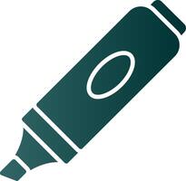 markeerstift glyph helling icoon vector