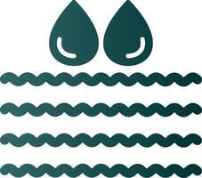 water glyph helling icoon vector