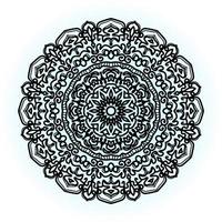 bloemen indiase mandala cirkelvormig patroon vector