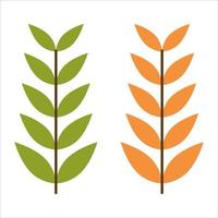 plant blad platte ontwerp illustratie vector