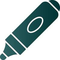 markeerstift glyph helling icoon vector