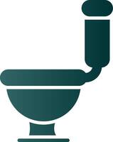 toilet glyph helling icoon vector