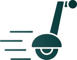 Segway glyph helling icoon vector