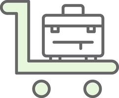 trolley filay icoon ontwerp vector