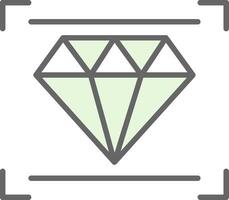 diamant filay icoon ontwerp vector