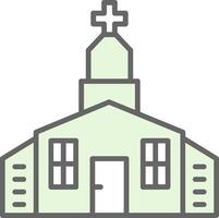 kerk filay icoon ontwerp vector
