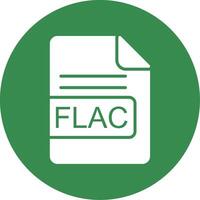 flac het dossier formaat multi kleur cirkel icoon vector