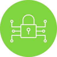 encryptie multi kleur cirkel icoon vector