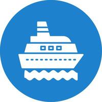 schip multi kleur cirkel icoon vector