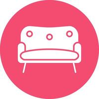 sofa multi kleur cirkel icoon vector