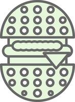 hamburger filay icoon ontwerp vector