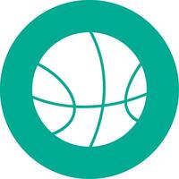 basketbal multi kleur cirkel icoon vector