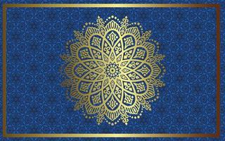 luxe sier mandala achtergrond met Arabische islamitische Oost-patroonstijl vector