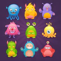 Leuke monsters ingesteld vector