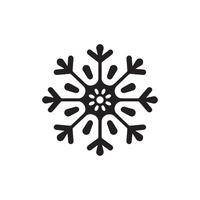 sneeuw icoon. zwart sneeuw icoon Aan wit achtergrond. illustratie vector