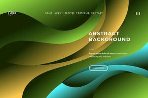 levendig groen achtergrond abstract digitaal afdrukken voor website vector