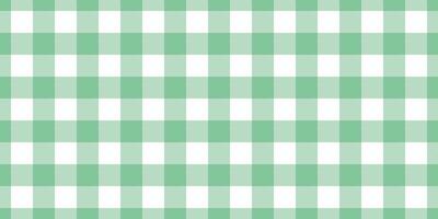 verbetering controleren plaid achtergrond, Iers structuur kleding stof. broek textiel naadloos patroon Schotse ruit in groen en wit kleuren. vector