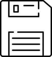 floppy schets illustratie vector