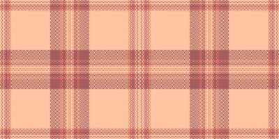 eenvoudig textiel achtergrond patroon, rij controleren tartan. Verenigde Staten van Amerika naadloos structuur kleding stof plaid in rood en oranje kleuren. vector