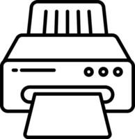 printer schets illustratie vector