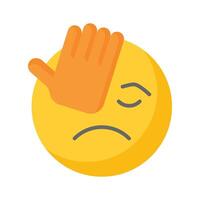 krijgen deze verbazingwekkend icoon van facepalm emoji, verdrietig uitdrukkingen emoji vector