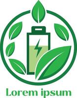 hernieuwbaar energie middelen logo milieu vriendelijk energie middelen logo eco vriendelijk licht logo vector