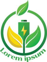 hernieuwbaar energie middelen logo milieu vriendelijk energie middelen logo eco vriendelijk licht logo vector