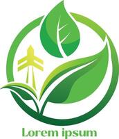 hernieuwbaar energie middelen logo milieu vriendelijk energie middelen logo eco vriendelijk licht logo vector
