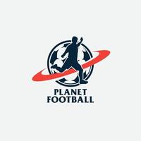 planeet Amerikaans voetbal logo vector